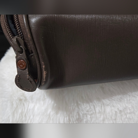 Burberry Plaid Leather Trimmed Luggage - Picture 4 of 10